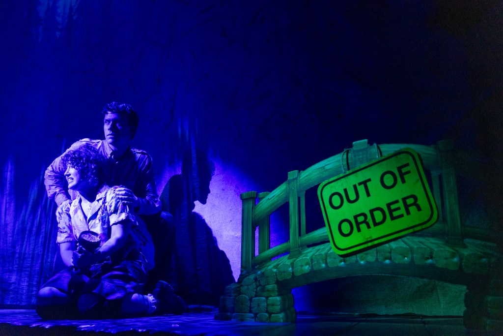 Evil Dead The Musical production image showing horror comedy action with blood, chaos and high energy performances