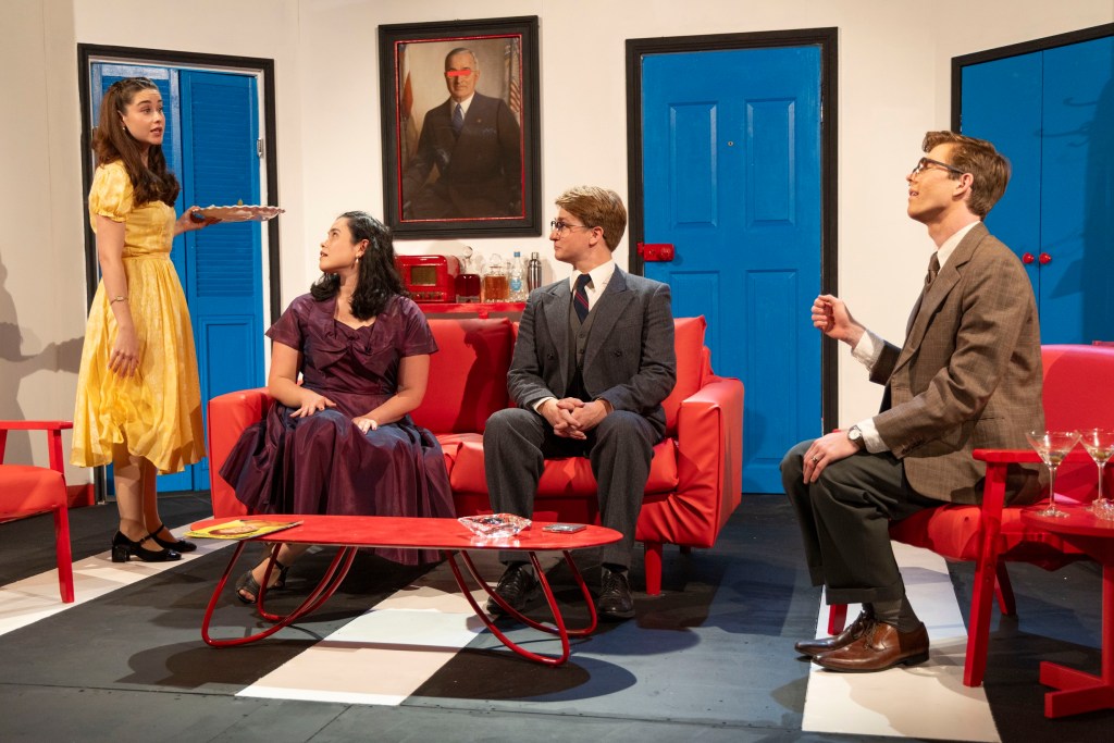 Perfect Arrangement play image showing a 1950s domestic setting exploring secrecy, relationships and hidden identities