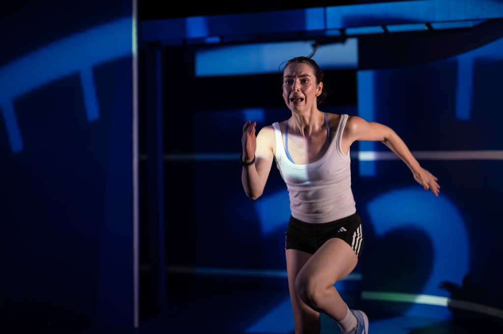 Fair Play theatre production image depicting female athletes, competition and themes of identity and fairness in sport